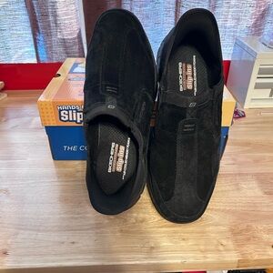 Skechers Men's Black Slip-On Shoes